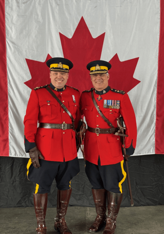 Assistant Commissioner Matco Sirotic (left), RCMP Commissioner Mike Duheme