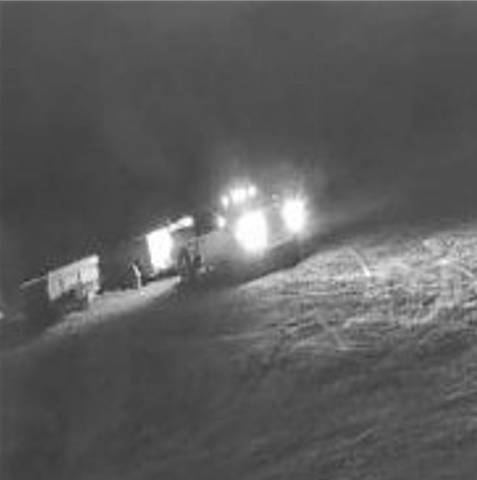 Truck with stolen trailer