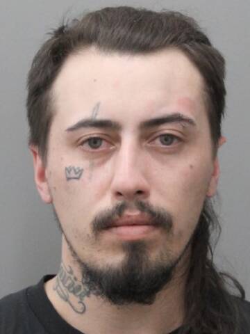 Photo of wanted individual, Dalen Simmons, from Dauphin, Manitoba