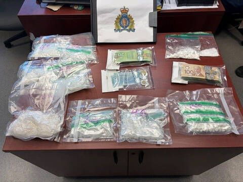A traffic stop near Grosse Isle led RCMP Traffic Services to a residence in Winnipeg, where officer seized a kilogram of methamphetamine and 700 suspected fentanyl pills.
