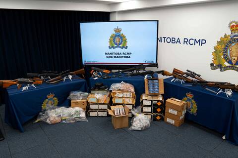 The Manitoba Integrated Law Enforcement Team (MILET) seized 13 firearms and approximately 20,000 rounds of ammunition after executing search warrants at two residences in the RM of West St. Paul on Sept. 11.