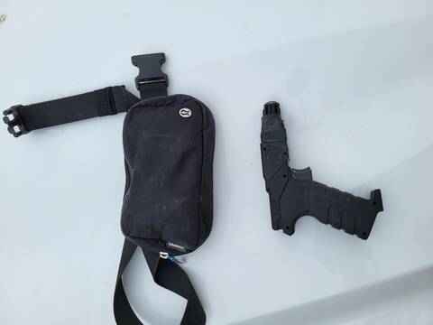 Photo of handgun shaped lighter