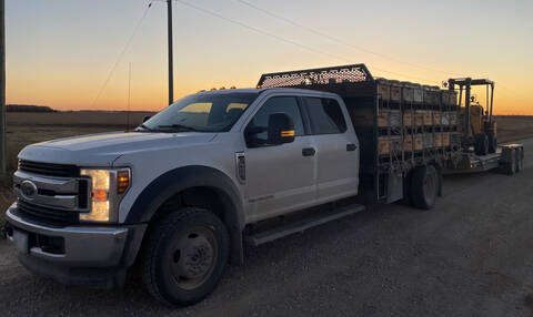 Stolen 2019 Ford F-550 SD XLT flatbed truck sought by RCMP after theft near Carman, Manitoba