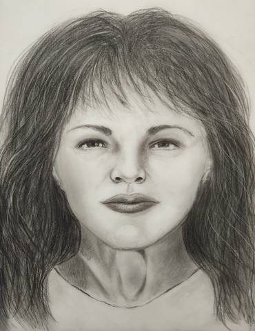 Black and white sketch of  Mrs. Tootsie Jimmy-Charlie