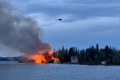 Cottage fire photo
