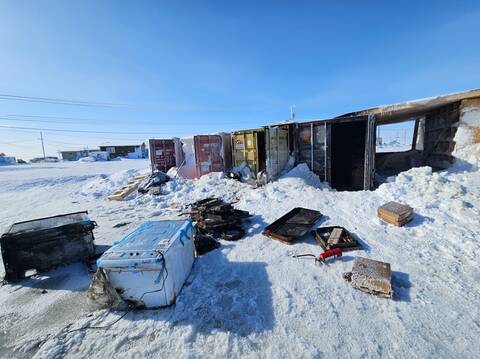 Community Alert: Gjoa Haven RCMP Probe Storage Container Fire 8 Fire damage to storage sea cans in Gjoa Haven