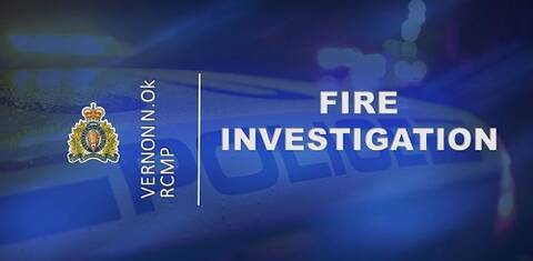 stock image blue background fire investigation in text