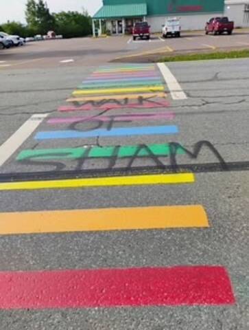 Grand Falls-Windsor RCMP investigates mischief to Pride Crosswalk