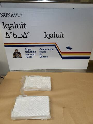 Two bricks of seized cocaine