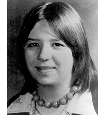 Black and white photo of teenaged girl