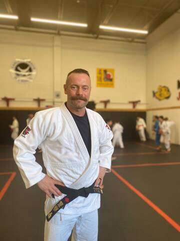 Constable Perry at a judo club.