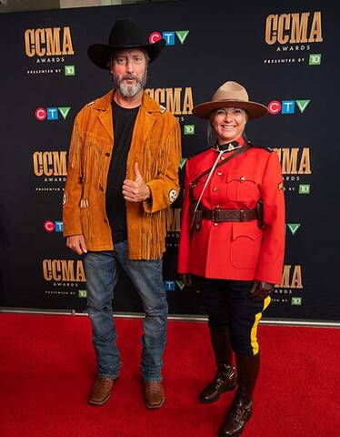 Photo of Sgt. Pollock with Tom Green