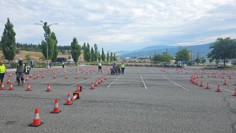Picture of motorcycle skills course