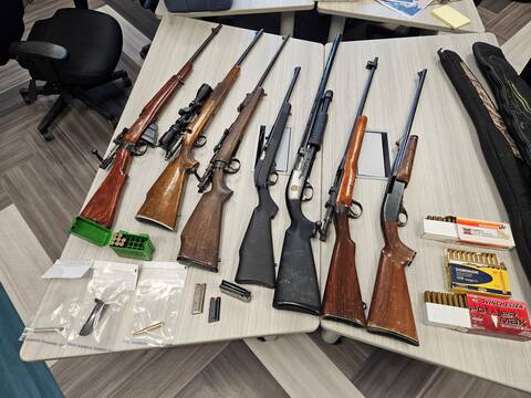 Seized firearms