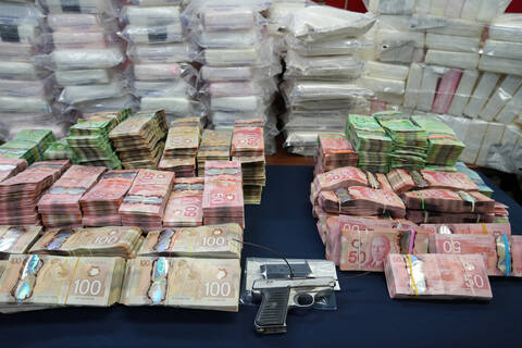 Photo of seized items.