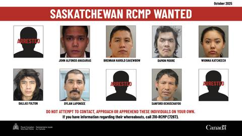 Saskatchewan RCMP Wanted