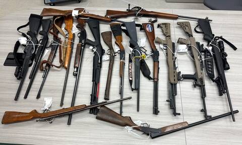 Seized firearms
