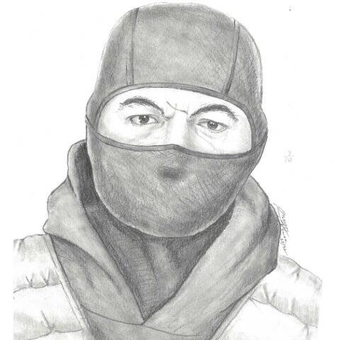 Composite sketch of home invasion suspect sought by Two Hills RCMP in rural Two Hills County, Alberta