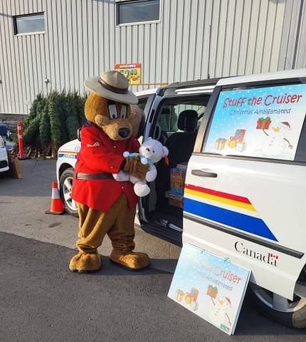 Sgt. Safety Bear stuffs the cruiser