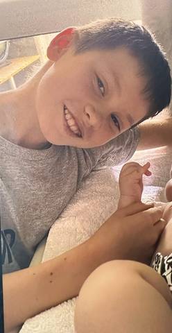 11-year-old thin boy.