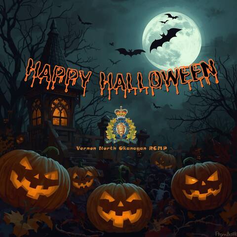 halloween image with happy halloween in text