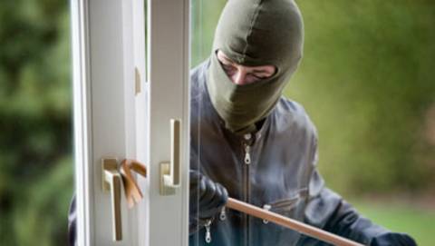 Break-in in progress