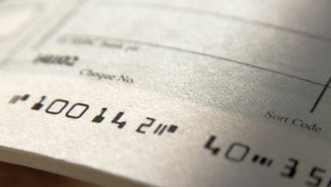a cheque