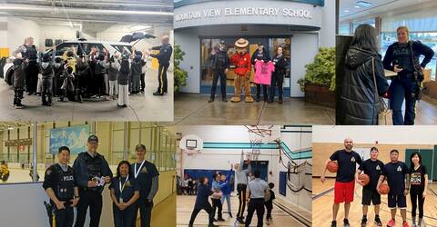 Coquitlam RCMP officers at community events