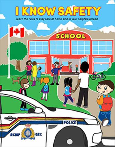 I Know Safety - Colouring book cover