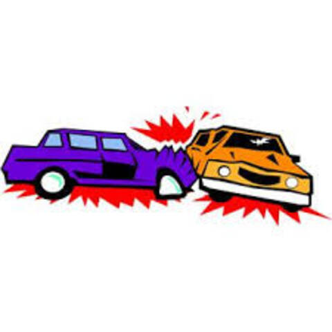 Two cars crashing