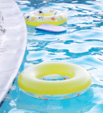 Pool with swim toys