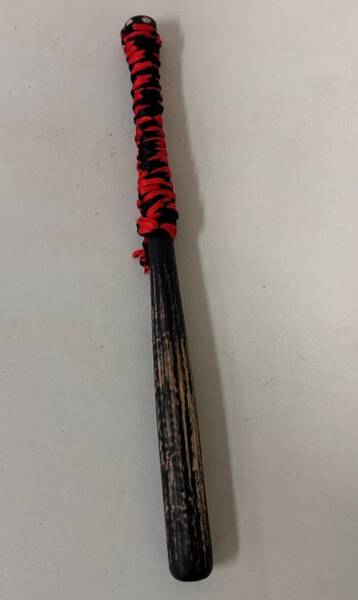 Portage la Prairie RCMP arrested a male in connection with the theft of a delivery package on Oct. 21, then found this concealed bat in his pants.